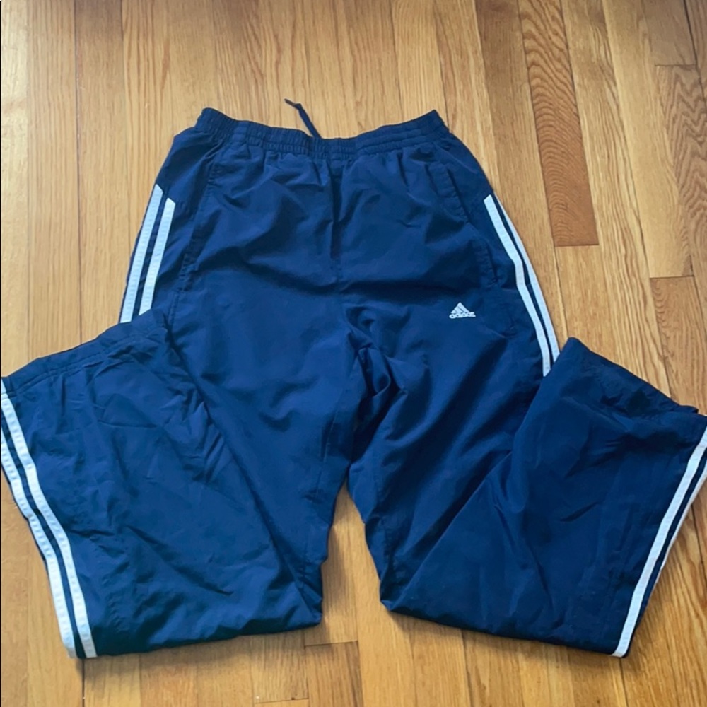 Men’s Adidas climawear navy blue pants Small